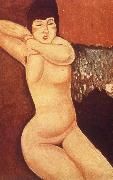 Reclining nude with Clasped Hand Amedeo Modigliani